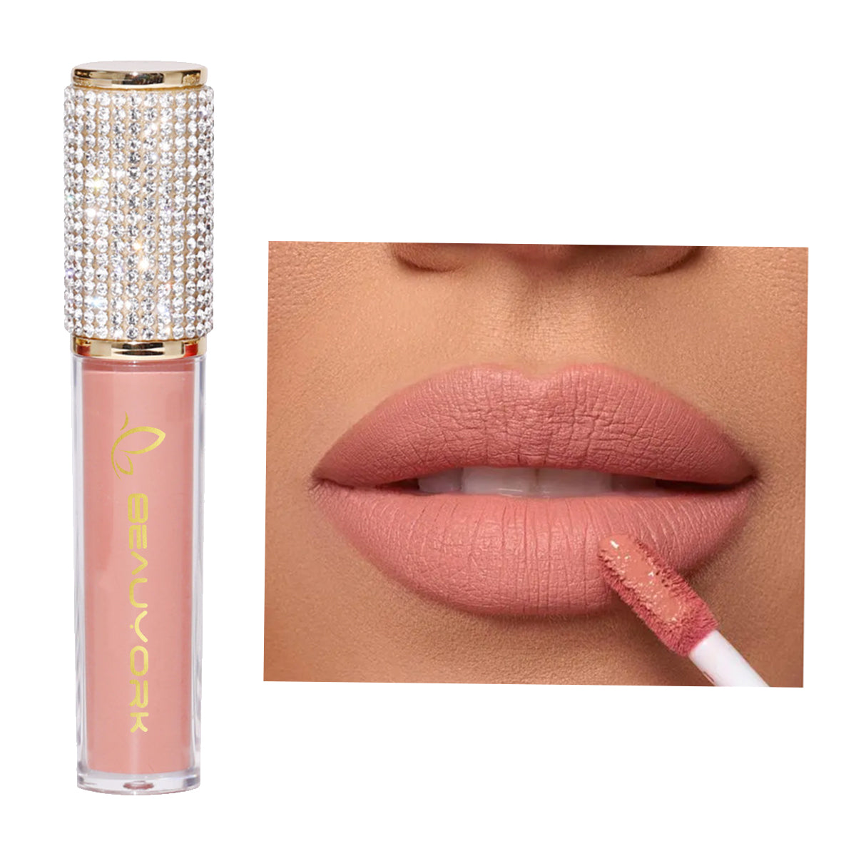 Brillo Labial Mate Larga Duración Beauyork Maquillajes