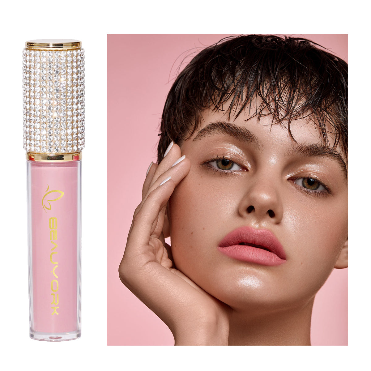 Brillo Labial Mate Larga Duración Beauyork Maquillajes