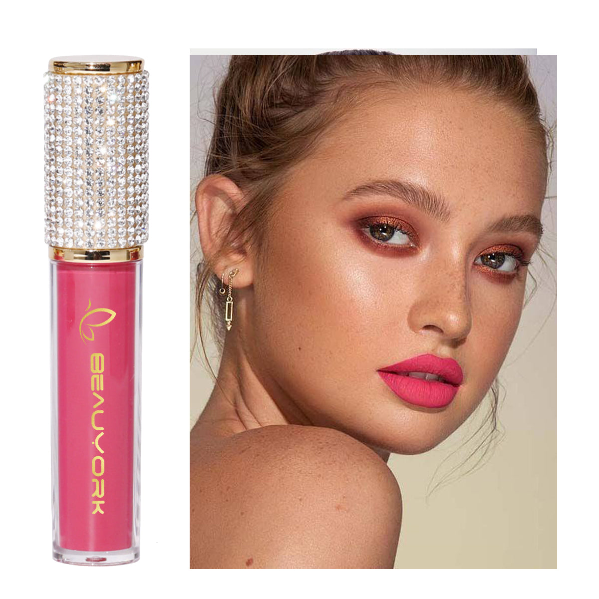 Brillo Labial Mate Larga Duración Beauyork Maquillajes