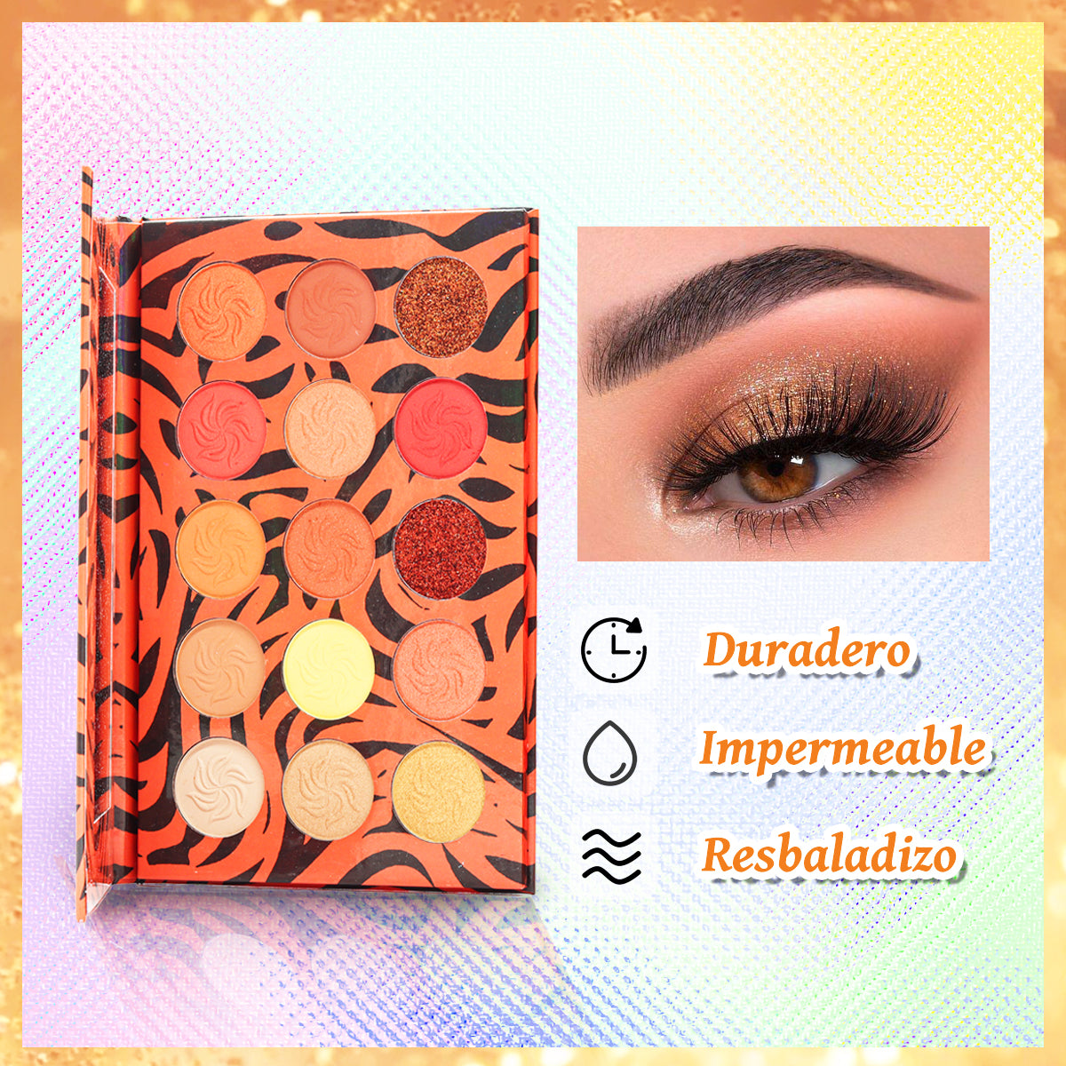 Paleta De Sombras 4 Gamas 15 Colores Diferentes Beauyork