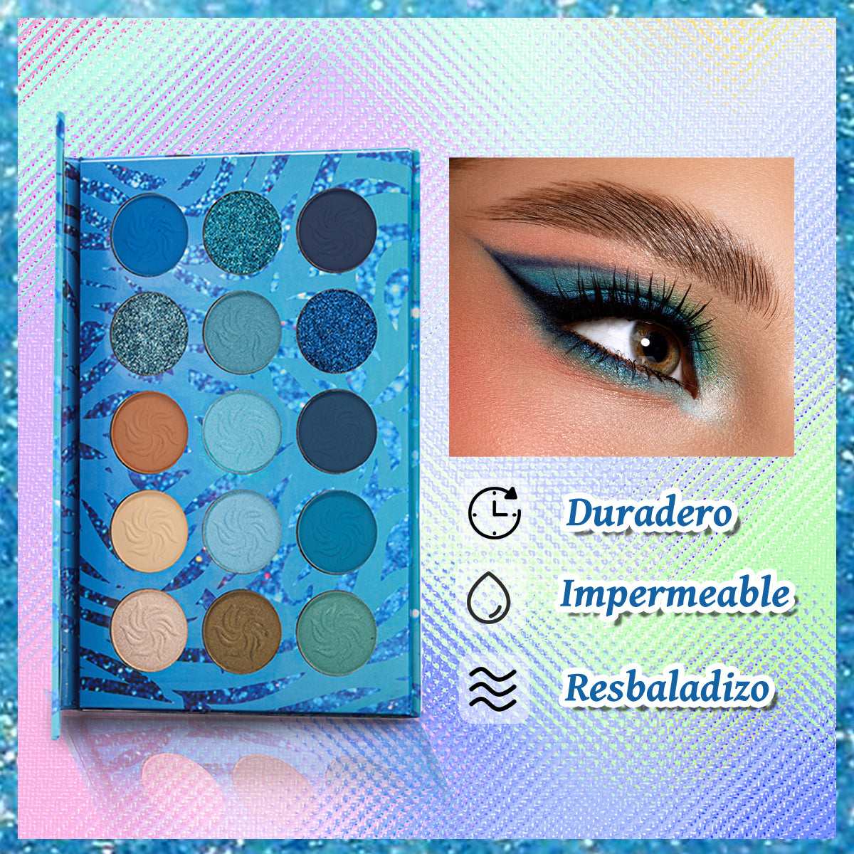 Paleta De Sombras 4 Gamas 15 Colores Diferentes Beauyork