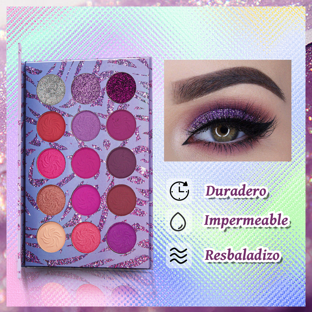 Paleta De Sombras 4 Gamas 15 Colores Diferentes Beauyork