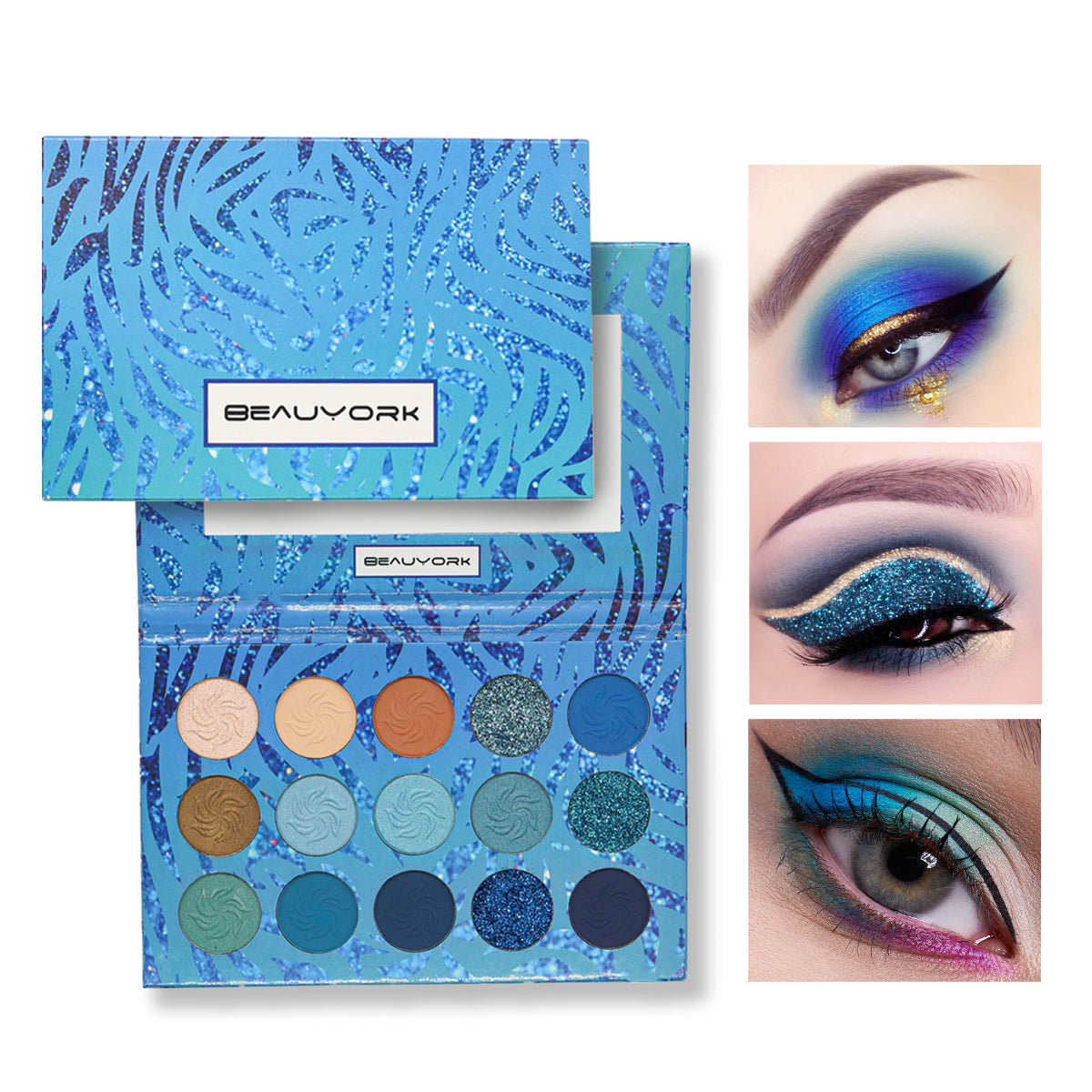 Paleta De Sombras 4 Gamas 15 Colores Diferentes Beauyork
