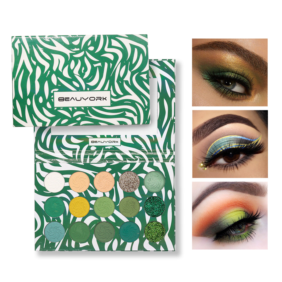 Paleta De Sombras 4 Gamas 15 Colores Diferentes Beauyork