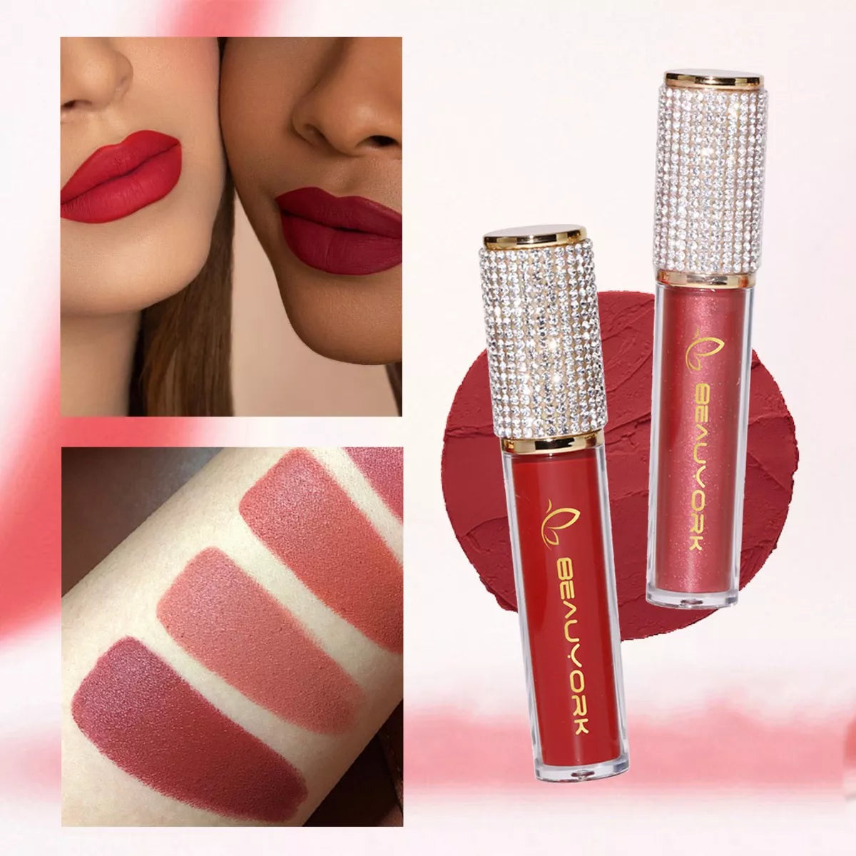 Brillo Labial Mate Larga Duración Beauyork Maquillajes