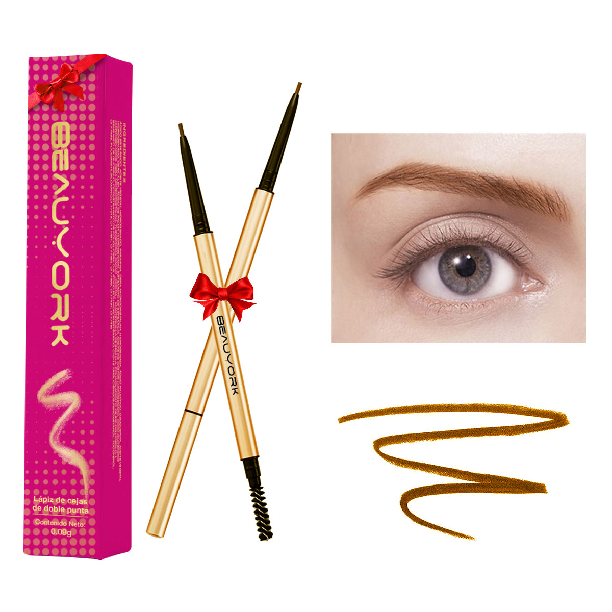 Eyeliner Pencil for Eyebrows 3 Tones – BEAUYORK