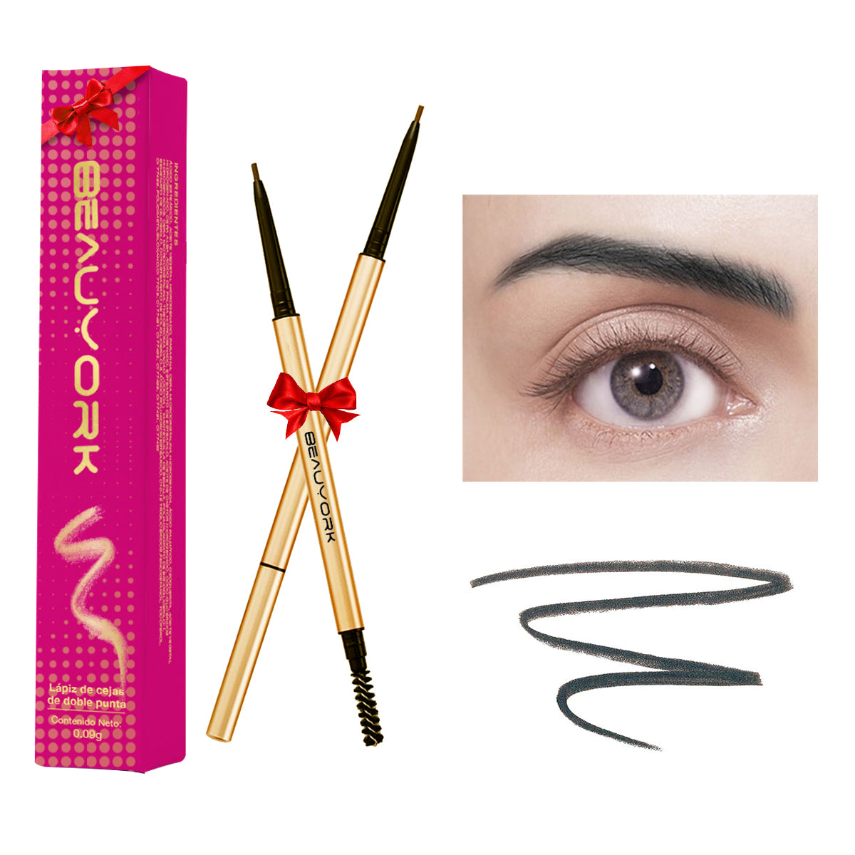 Eyeliner Pencil for Eyebrows 3 Tones – BEAUYORK