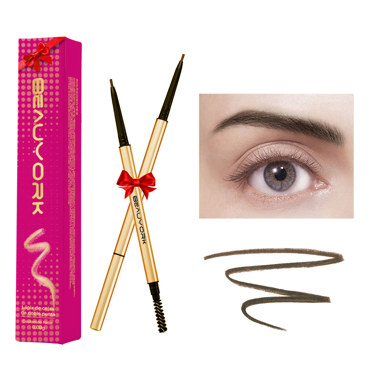 Eyeliner Pencil for Eyebrows 3 Tones – BEAUYORK